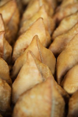 Yakın plan Hint Samosa