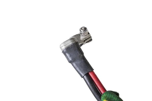 Automobilový Kabelový Svazek Kladným Konektorem Baterie Squib Pro Odpojení Případě — Stock fotografie