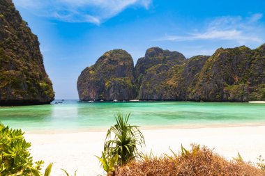 Efsanevi Maya Körfezi sahili, Leonardo DiCaprio 'nun oynadığı 