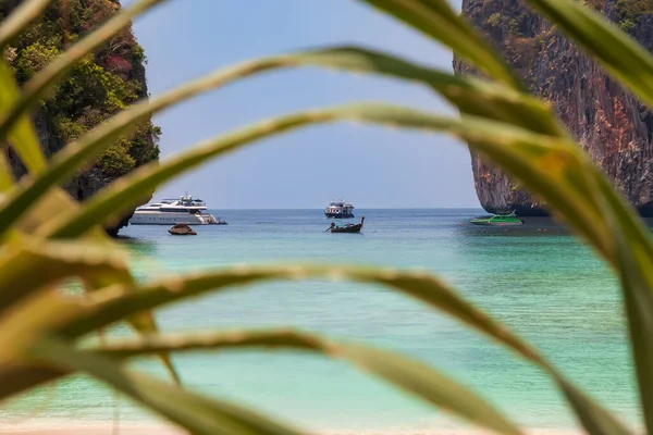 Legendarna Plaża Maya Bay Bez Ludzi Gdzie Film Plaża Leonardo — Zdjęcie stockowe