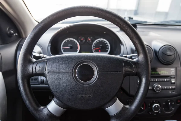 Interior View Met Steeering Wheel Dashboard Van Luxe Zeer Dure — Stockfoto