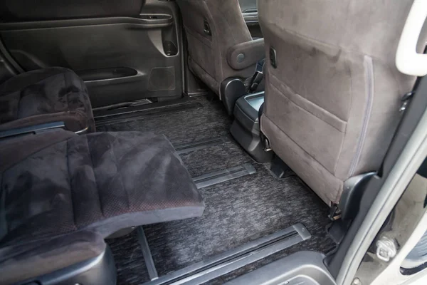 Чистые Коврики Пола Автомобиля Черного Ковра Педалями Газа Тормозами Мастерской — стоковое фото