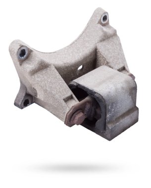 Motor desteği için yedek bir yedek araba parçası. Reklam için yedek parça kataloğu.