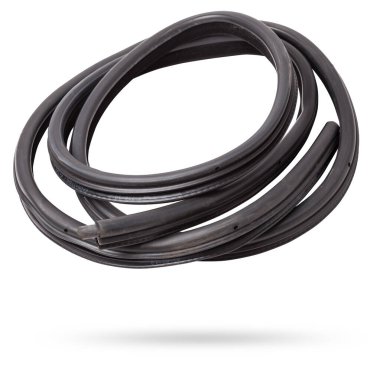 Arabanın gövdesindeki elementler için siyah lastik dolgu maddesi, kapı veya bagaj için, gürültü yalıtımı için, termal ve ses için, arabanın içindeki ısı kaybını önlemek için. Bir atölyede tamir için conta kapatılıyor.