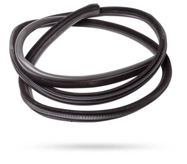 Arabanın gövdesindeki elementler için siyah lastik dolgu maddesi, kapı veya bagaj için, gürültü yalıtımı için, termal ve ses için, arabanın içindeki ısı kaybını önlemek için. Bir atölyede tamir için conta kapatılıyor.