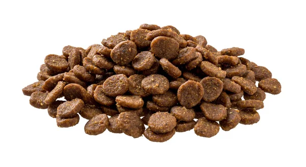 Pile Dry Pet Food Cutout Heap Grain Free Dry Protein — Stock Photo, Image