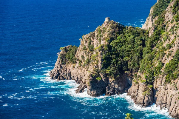 Vorgebirge Des Golfs Von San Fruttuoso Maritimen Nationalpark Von Portofino — Stockfoto