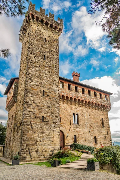 Замок Старой Деревни Трисоббио Пьемонте Италия — стоковое фото