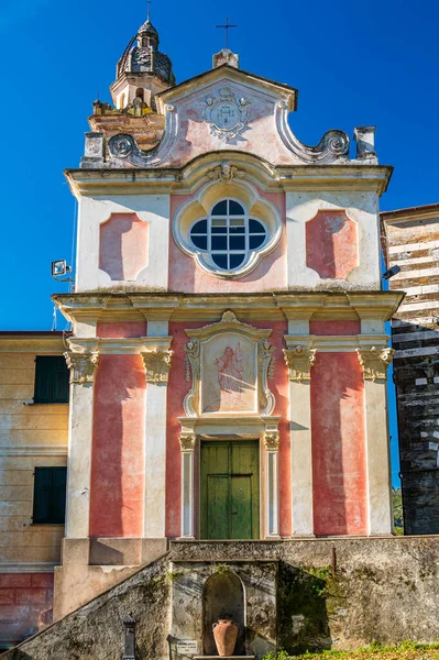 Szentelt Fieschi Család Ősi Bazilika Helyezkedik Liguria Ban — Stock Fotó