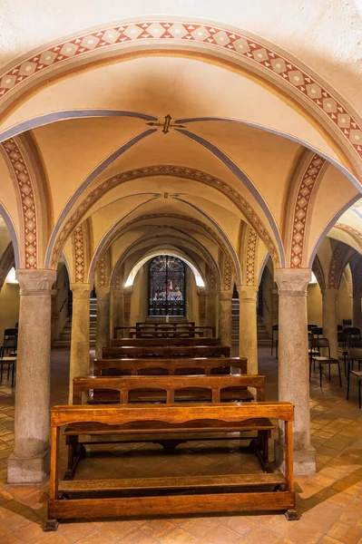 Wnętrze Głównego Budynku Religijnego Acqui Terme Piemoncie — Zdjęcie stockowe