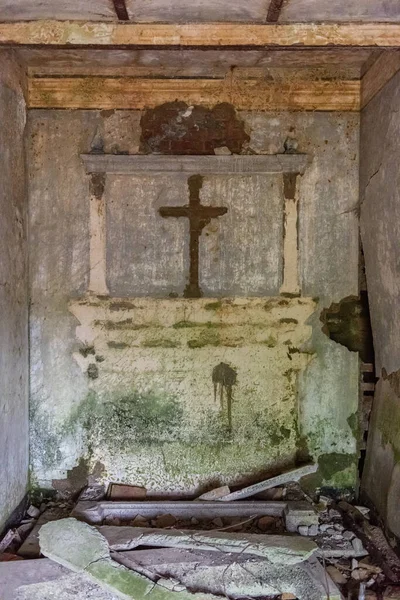 イタリアのジェノヴァ地区 セストリポネンテの丘の上にあるカッシネル修道院の遺跡 — ストック写真