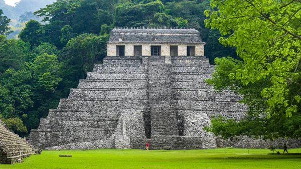 Ruines Mayas Antiques Dans Site Archéologique Palenque Chiapas Des Sites — Photo