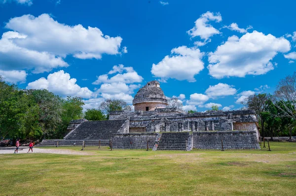Maya Tempel Caracol Der Unesco Welterbestätte Chichen Itza Mexiko — Stockfoto