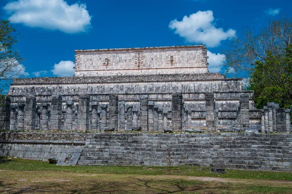 Chichen Itza Daki Maya Tapınağı Meksika Daki Unesco Dünya Miraslarından — Stok fotoğraf