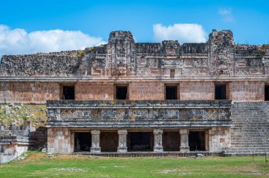 Maya Harabeleri Uxmal 'in Unesco Dünya Mirası Alanı, Yucatan, Meksika