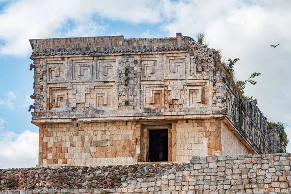 Maya Épület Hívott Gorvernor Palota Unesco Világörökség Része Uxmal Yucatan — Stock Fotó