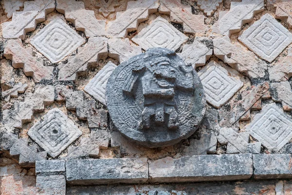 Maya Bas Reliefs Representerar Gudar Och Ormar Unescos Världsarv Uxmal — Stockfoto