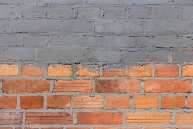 Arkaplan olarak kullanmak için eski boyanmış tuğlalar