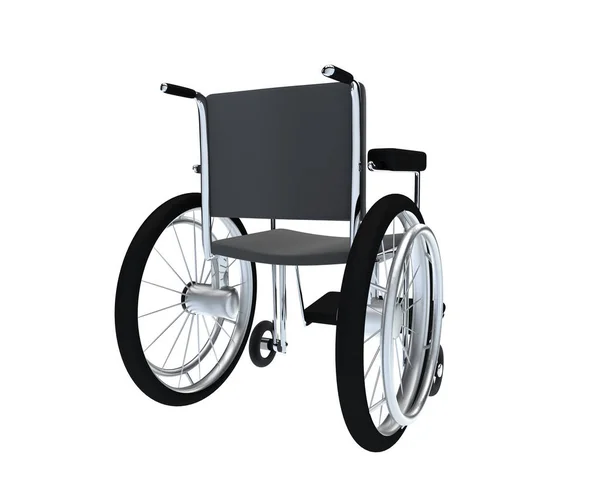 Ілюстрація Інвалідного Візка Ізольована Білому — стокове фото