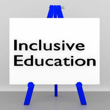 Bir tripodun üç boyutlu çizimi, beyaz arkaplan üzerinde özel eğitim betiği gösteriliyor.