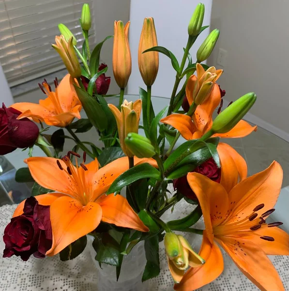 Beautiful colorful flowers and bouquets 