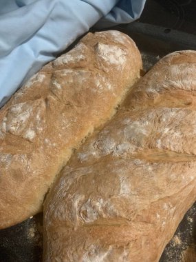 Beautiful baked homemade bread 