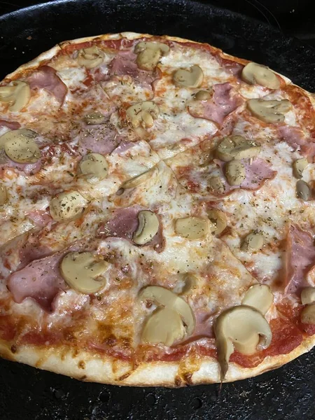 Delicious homemade pizza food 