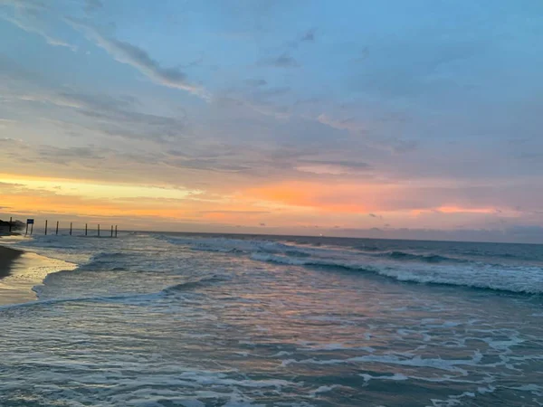 Ocean panorama beach and sky