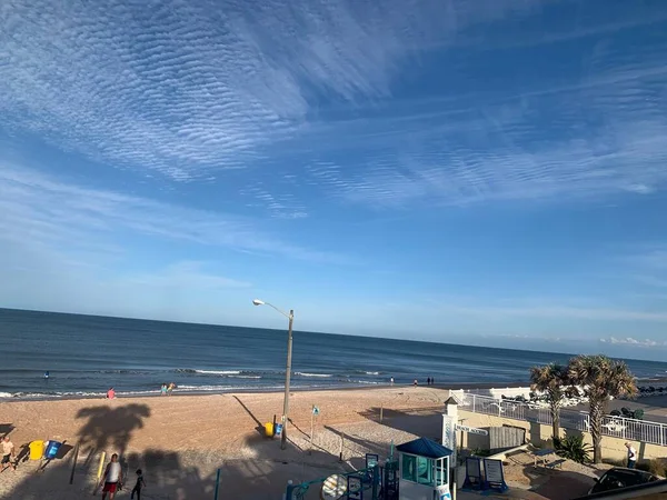 Beautiful blue ocean sky