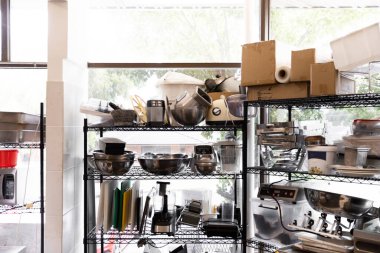 Çeşitli ticari mutfak gereçleri koleksiyonunu araştırmak, çeşitli mutfak gereçleri ve aletleri barındırmak..