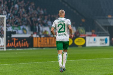 SOLNA, SWEDEN - 16 Nisan 2023: Solna 'daki Friends Arena' da AIK vs Hammarby IF. Nihai sonuç 2-0