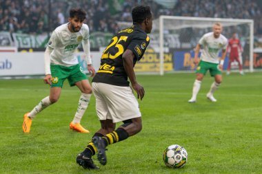 SOLNA, SWEDEN - 16 Nisan 2023: Solna 'daki Friends Arena' da AIK vs Hammarby IF. Nihai sonuç 2-0