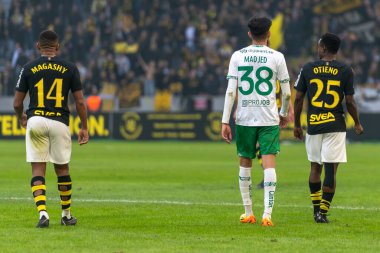 SOLNA, SWEDEN - 16 Nisan 2023: Solna 'daki Friends Arena' da AIK vs Hammarby IF. Nihai sonuç 2-0