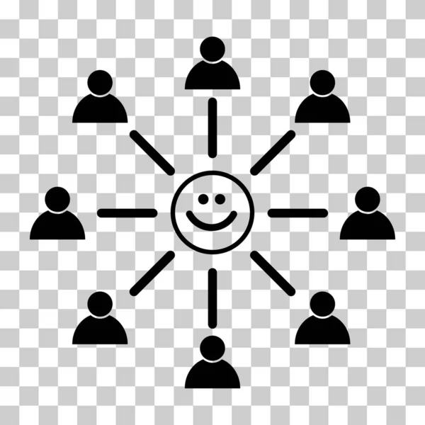 Employee Engagement Community Vector Icon Person Flat Web Symbol Design — стоковый вектор
