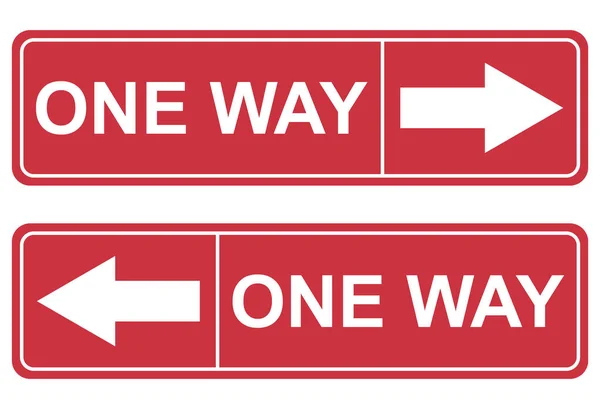 Set One Way Caution Icon Safety Health Button Covid Virus — Vetor de Stock