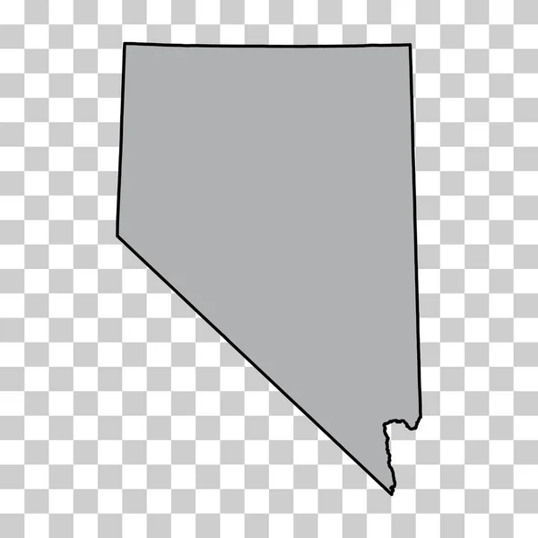 Nevada Map Shape United States America Flat Concept Icon Symbol — 图库矢量图片