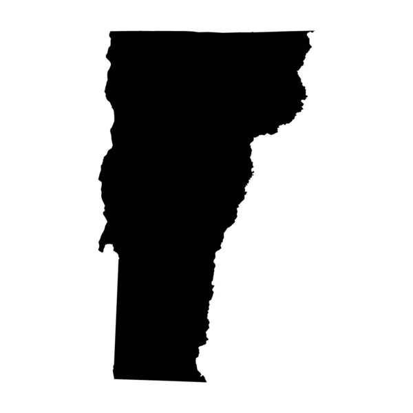 Vermont Forma Mapa Estados Unidos América Ilustração Vetorial Símbolo Ícone —  Vetores de Stock