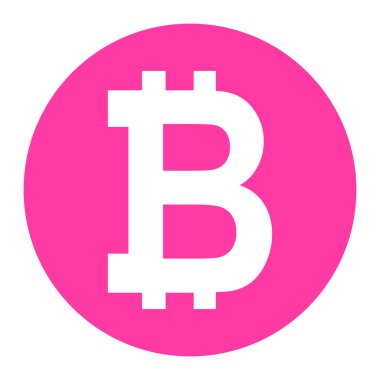 Bitcoin web sikkesi, internet elektronik kripto tasarım sembolü, dijital ödeme vektörü illüstrasyonu .