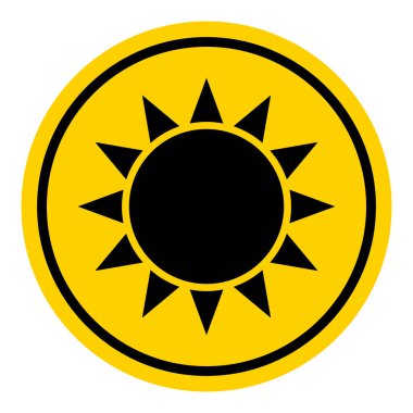 Güneş koruma faktörü simgesi, UV radyasyon bloğu sembolü, güneş cilt vektör illüstrasyonunu korur .