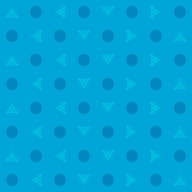 Üçgen ve çember soyut arkaplan, dikişsiz geometrik desen, retro vektör illüstrasyonunu yazdır .