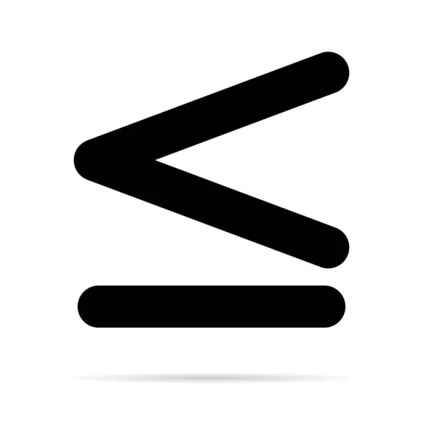 数学の記号 教育数学のアイコン ウェブ要素のベクトルのイラストのデザイン 金融記号以下 — ストックベクタ