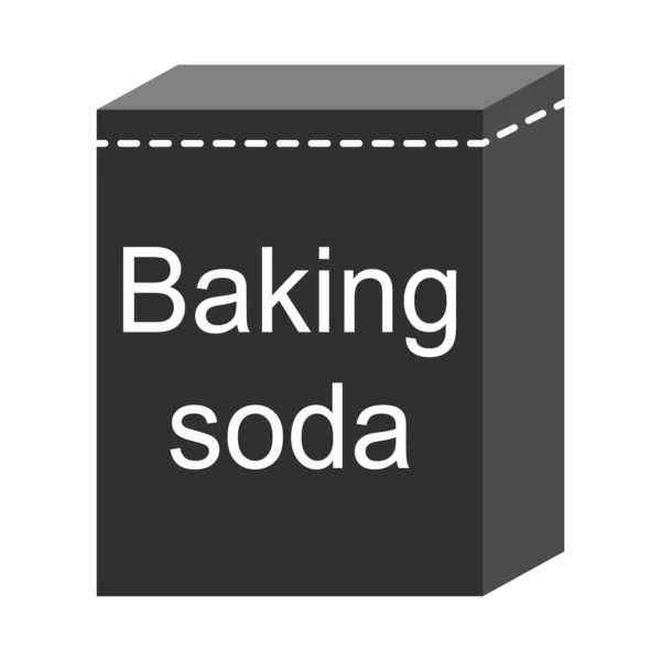 Baking Soda Ingredient Icon Cook Food Design Symbol Bakery Product — Vector de stock