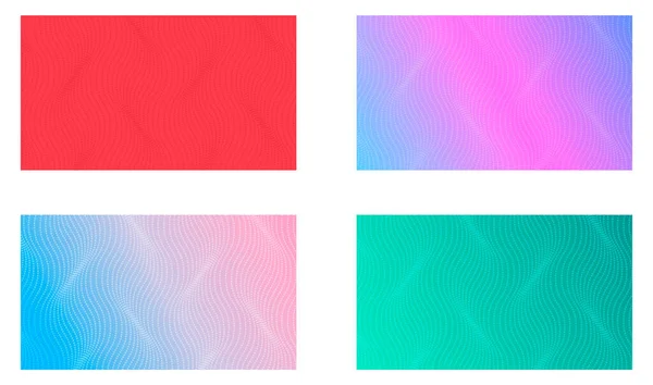 Set Von Halftone Abstrakten Hintergrund Design Moderne Geometrische Textur Vektor — Stockvektor