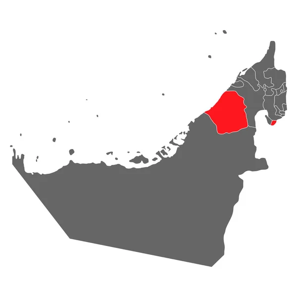アラブ首長国連邦地図ドバイ 地理空白のコンセプト グラフィック背景ベクトルイラスト — ストックベクタ