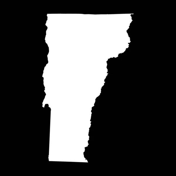 Vermont Bentuk Peta Negara Bersatu America Ilustrasi Vektor Simbol Konsep - Stok Vektor