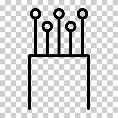 Optik kablo simgesi, teknoloji bilgisi kablo ağı, dijital internet vektör illüstrasyonu .