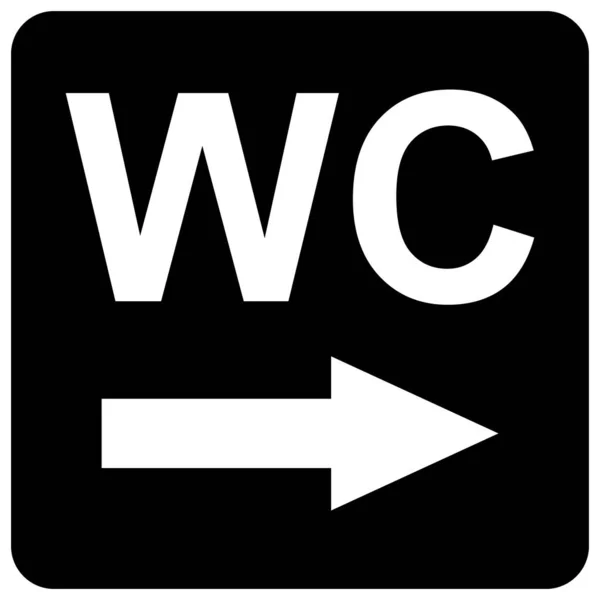 Restroom Women Men Symbol Flat Web Button Toilet Vector Illustration — Stock Vector