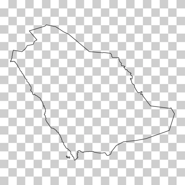 Arábia Saudita Mapa Detalhado Alto Geografia País Ícone Gráfico Ásia — Vetor de Stock