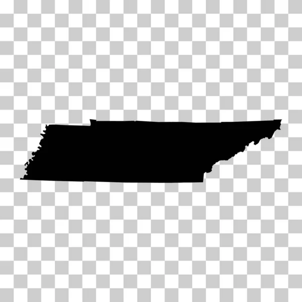 Kształt Mapy Tennessee Stany Zjednoczone Ameryki Płaskie Pojęcie Ikona Symbol — Wektor stockowy