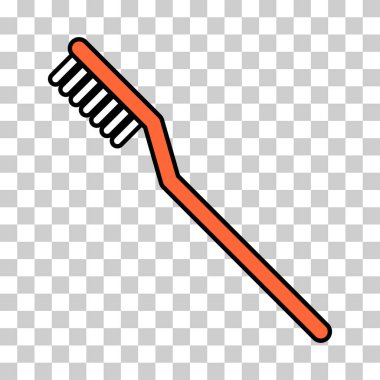 Tooth brush care icon, dental hygiene web sign, health medicine vector illustration .